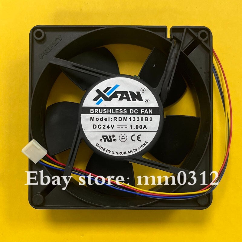 XFAN RDM1338B2 DC24V 1.00A 12CM 4-Pin Inverter Cooling Fan