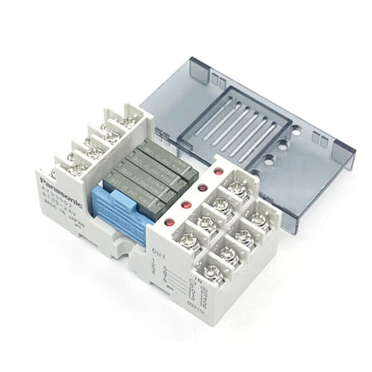 1 Set Panasonic RT3S-24V Terminal Relay Module (4 x PA1A-24V) - PANASONIC