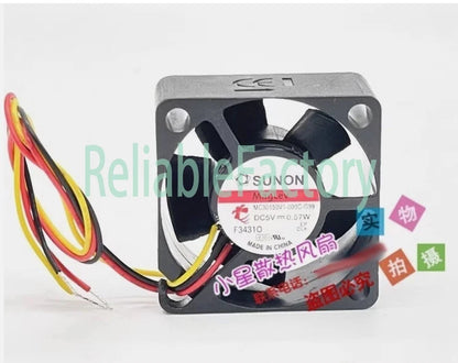 SUNON MC30150V1-000C-F99 3015 DC5V 0.57W 3CM 3-Wire Silent Cooling Fan