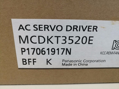 1PC PANASONIC AC SERVO DRIVER MCDKT3520E