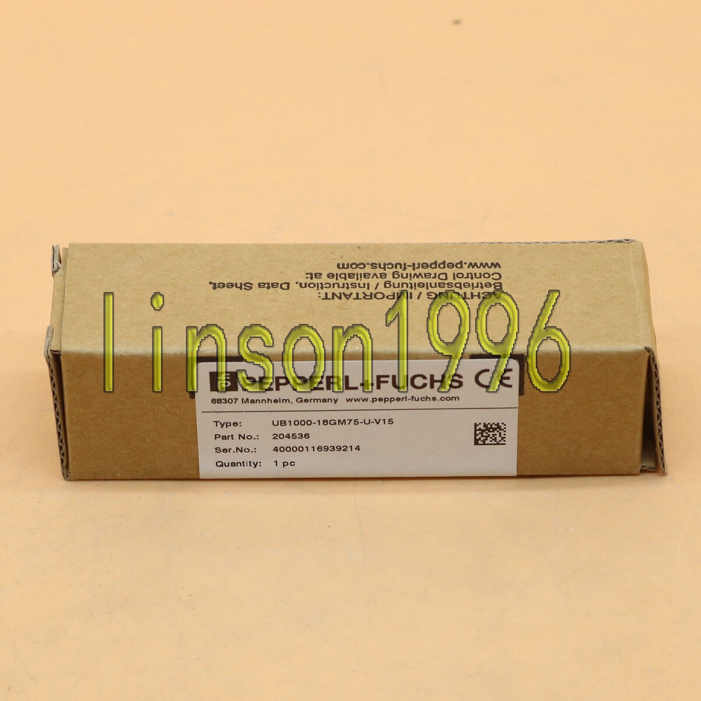 Pepperl+Fuchs P+F UB1000 18GM75 Sensor - PEPPERL+FUCHS