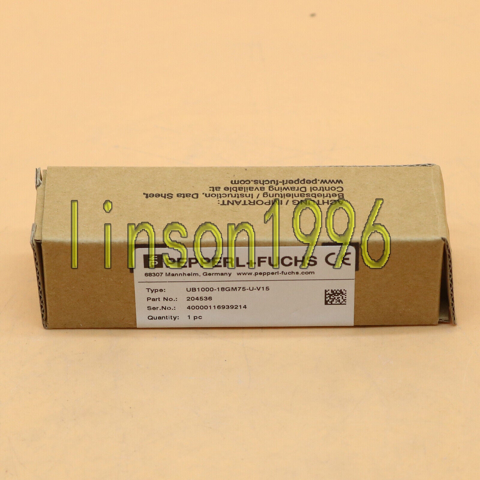 Pepperl+Fuchs P+F UB1000 18GM75 Sensor - PEPPERL+FUCHS