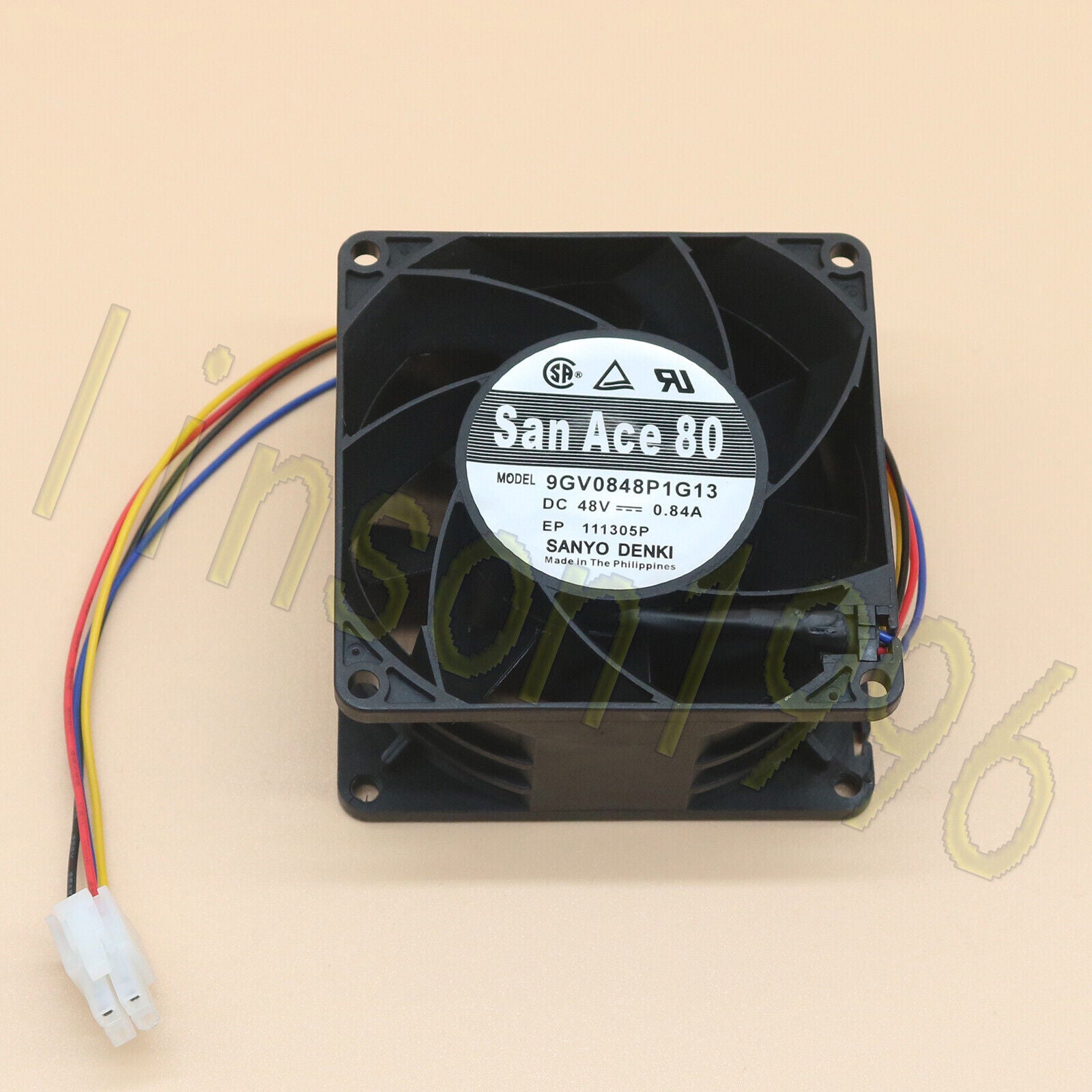 new  Sanyo 9GV0848P1G13 48V 0.84A 4-wire Pwm Cooling Fan FAST SHIP