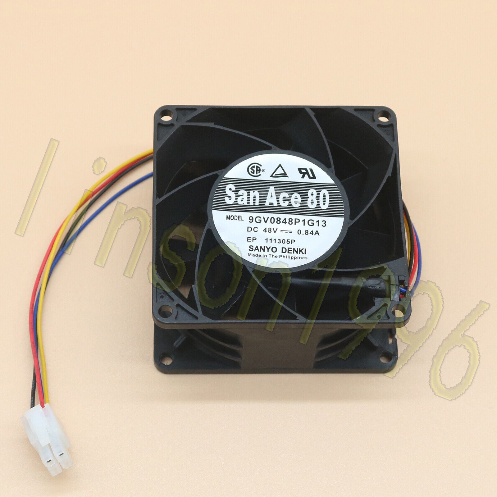 Sanyo 9GV0848P1G13 48V 0.84A Cooling Fan - SANYO