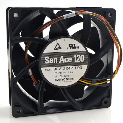 1pcs Sanyo 9gv1224p1h03 12cm 12038 24v 0.8A inverter industrial computer fan