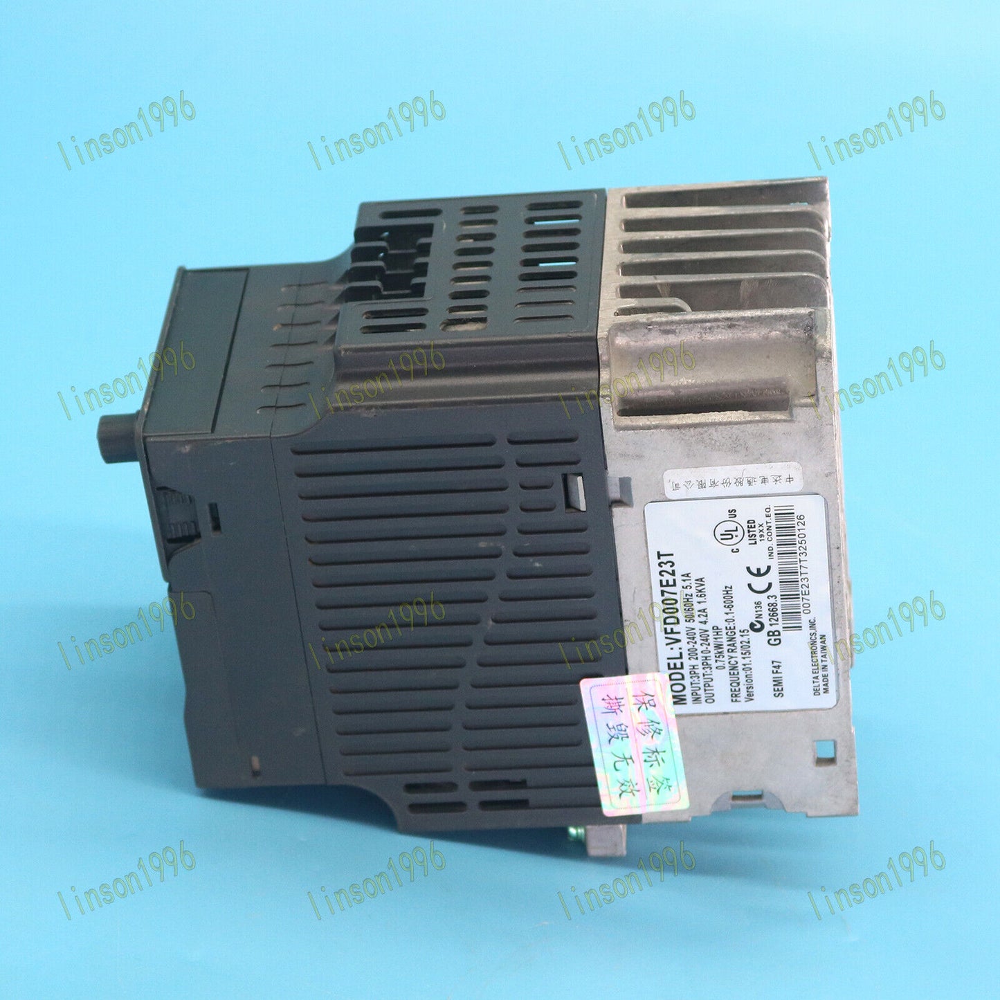 Used 1PC Delta VFD007E23T 220V 0.75KW Inverter for Sale - DELTA