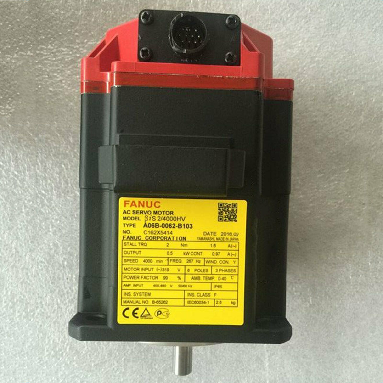 Used Fanuc A06B-0062-B103 Servo Motor - BRAND NAME: FANUC