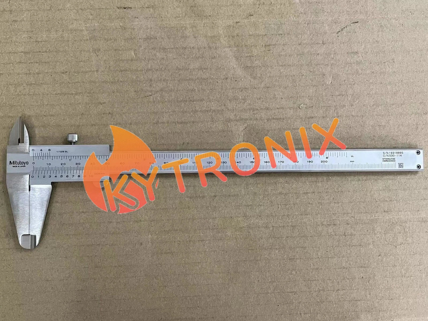 1Pcs Mitutoyo 530-114 Vernier Caliper 0-200mm 0.05mm