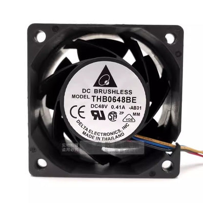 Delta THB0648BE 6038 DC48V 0.41A 6CM 4-Wire Server Cooling Fan