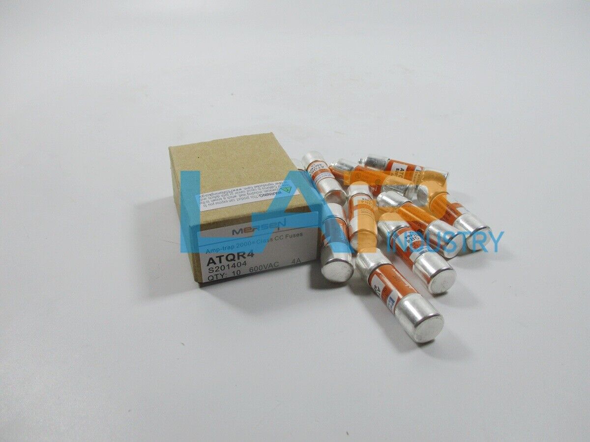 10Pcs Ferraz Shawmut ATQR4 Fuse 4A 600VAC - New Box Set - FERRAZ SHAWMUT