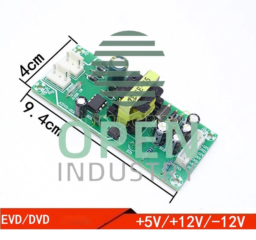 DVD EVD Universal Switching Power Supply Board +5V, +12V, -12V Circuit Module