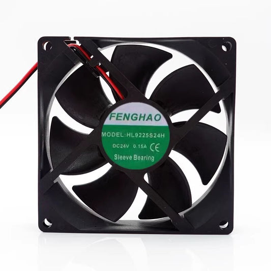 FENGHAO HL9225S24H 9025 DC24V 0.15A 9CM 2-wire Inverter Cooling Fan