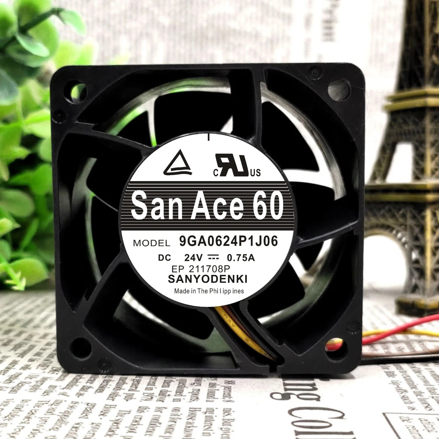 Sanyo 9GA0624P1J06 D24V 0.75A 4-Wire Inverter Cooling Fan