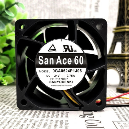Sanyo 9GA0624P1J06 D24V 0.75A 4-Wire Inverter Cooling Fan