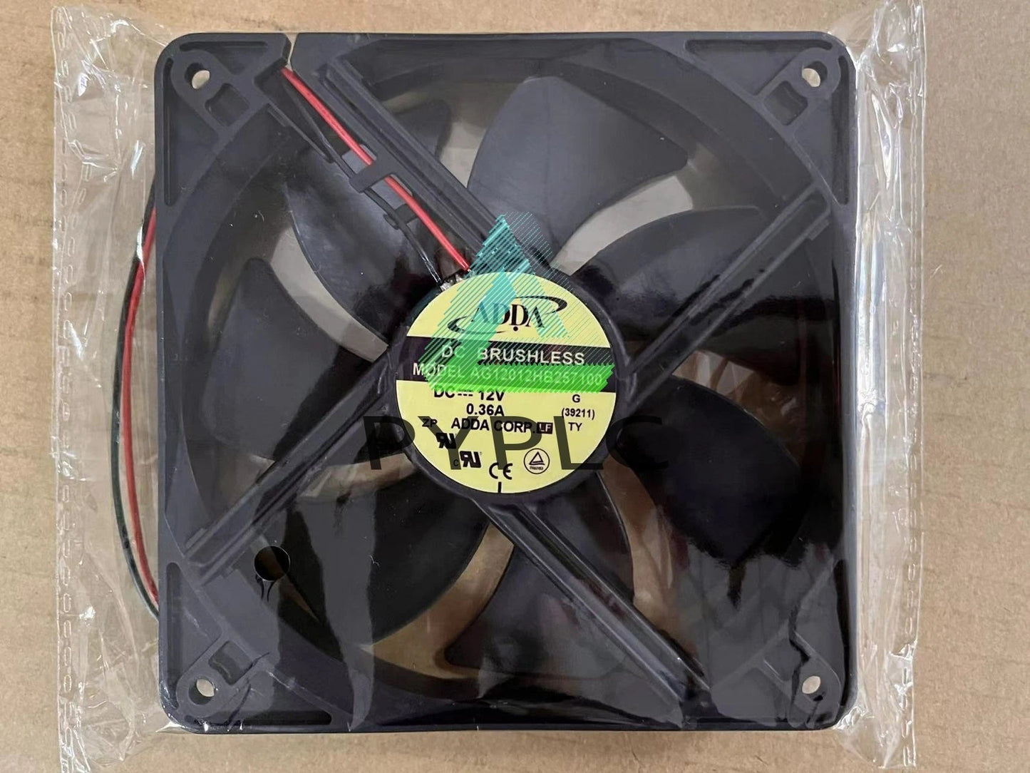 ADDA AG12012HB257100 12V 0.36A 12025 12cm 2-wire double ball cooling fan～