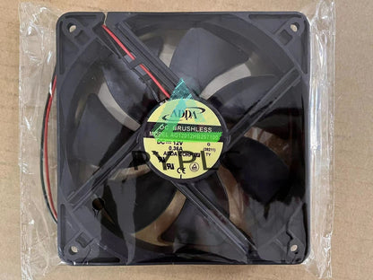 ADDA AG12012HB257100 12V 0.36A 12025 12cm 2-wire double ball cooling fan～