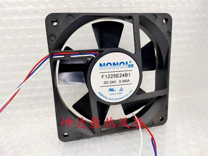 NONOI F1225E24B1 12025 DC24V 0.340A 12CM 3-Wire Inverter Fan