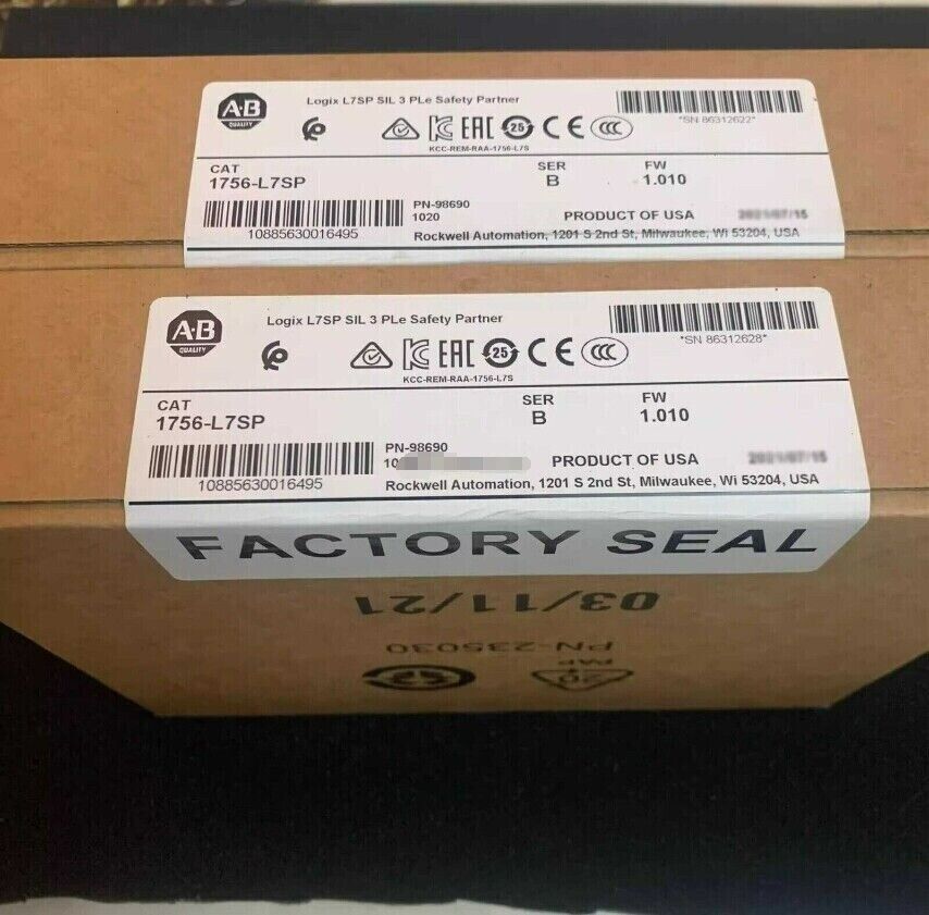 1756-L7SP New Factory Sealed ALLEN BRADLEY 1756L7SP GuardLogix Safety Controller - KOEED