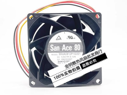 Sanyo 9HVA0812P1G001 12V 3.5A 8CM PWM speed regulation violent cooling fan