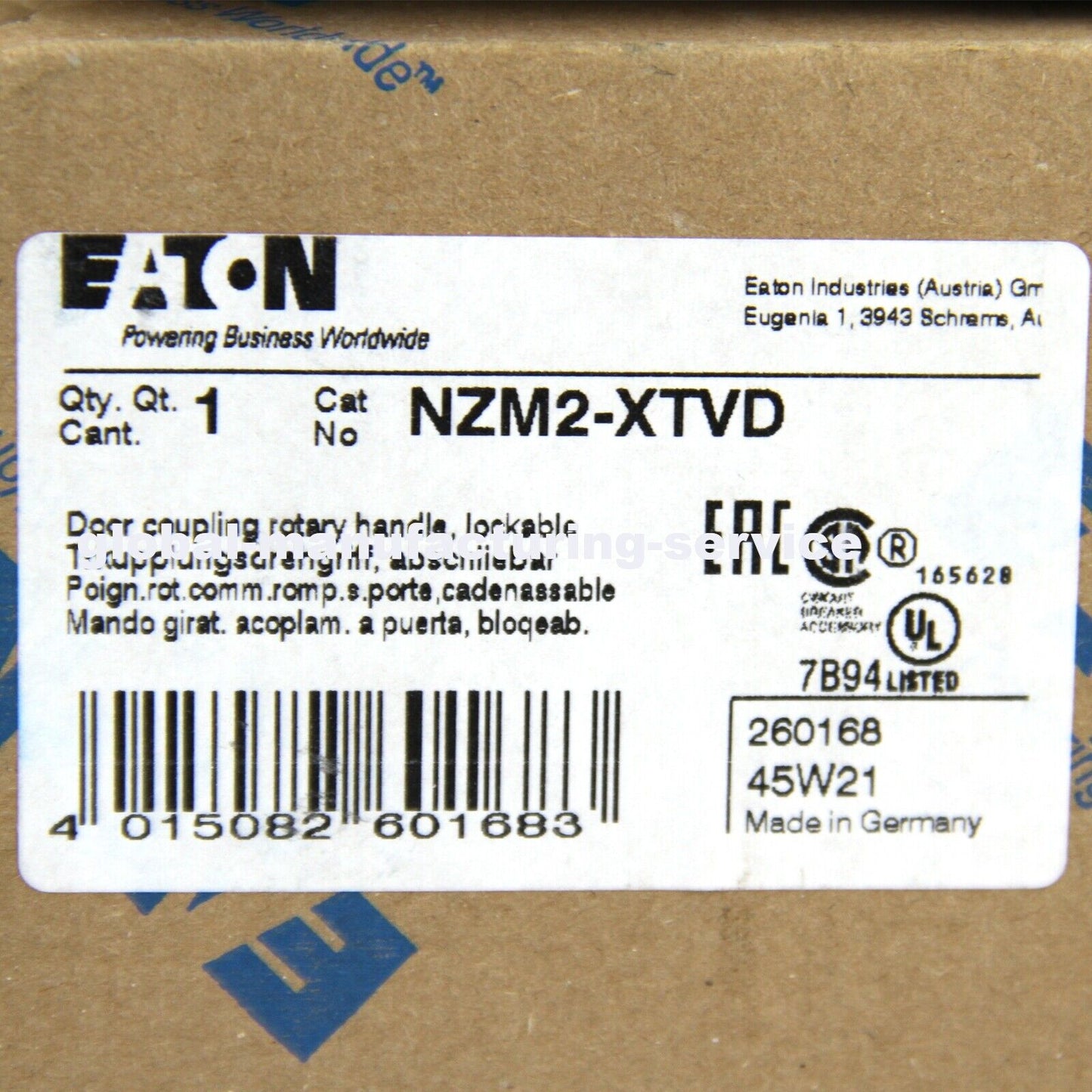 NZM2-XTVD Circuit Breaker Handle - EATON MOELLER - EATON MOELLER