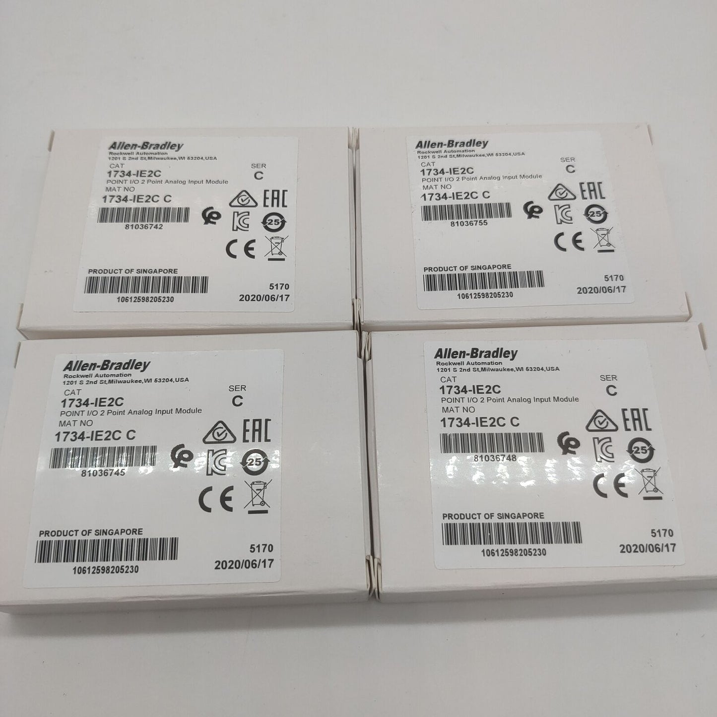 AB 1734-IE2C Allen-Bradley 2Point Analog Input Module 2022 New Sealed - ALLEN-BRADLEY