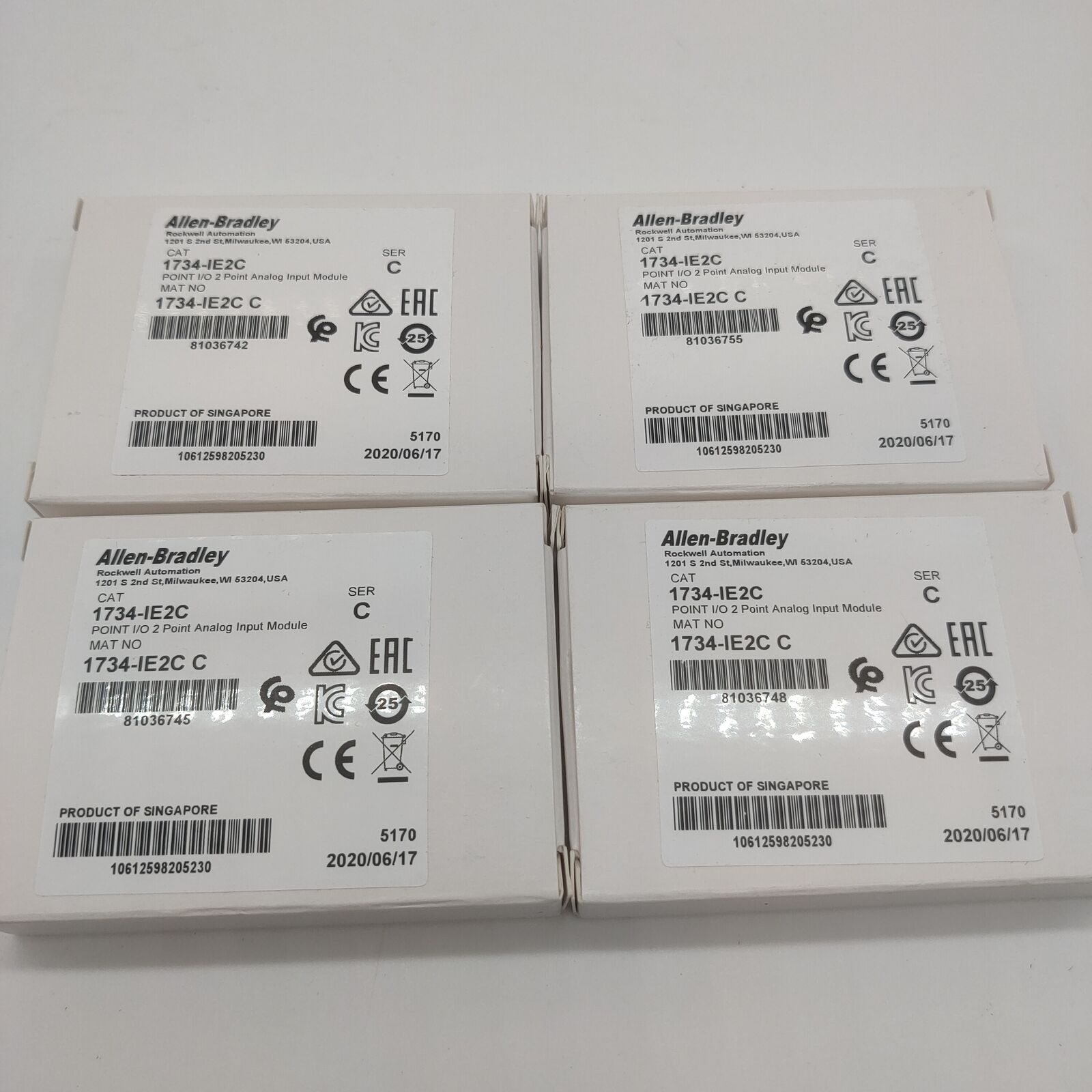 AB 1734-IE2C Allen-Bradley 2Point Analog Input Module 2022 New Sealed - ALLEN-BRADLEY