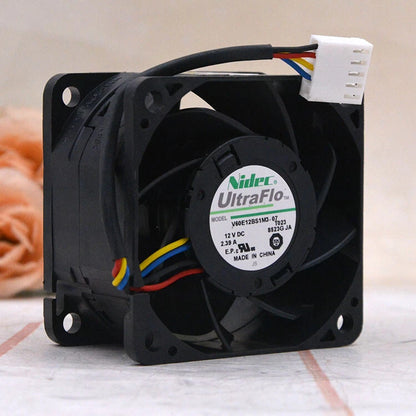 1pcs NIDEC V60E12BS1M3-07 12V 2.39A 6038 6 cm motherboard violence fan 4pin