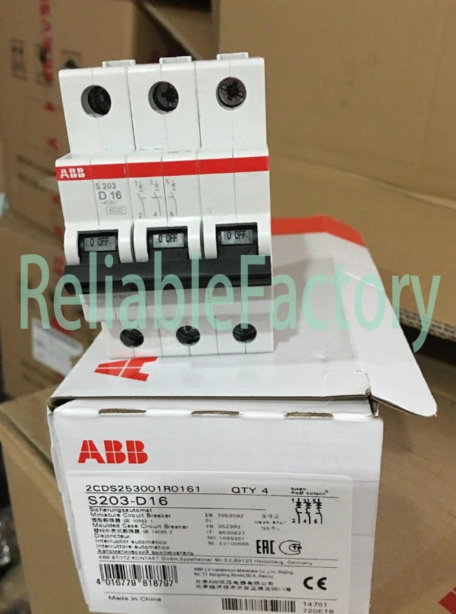 1PC For ABB S203-D16 Circuit Breaker free shipping