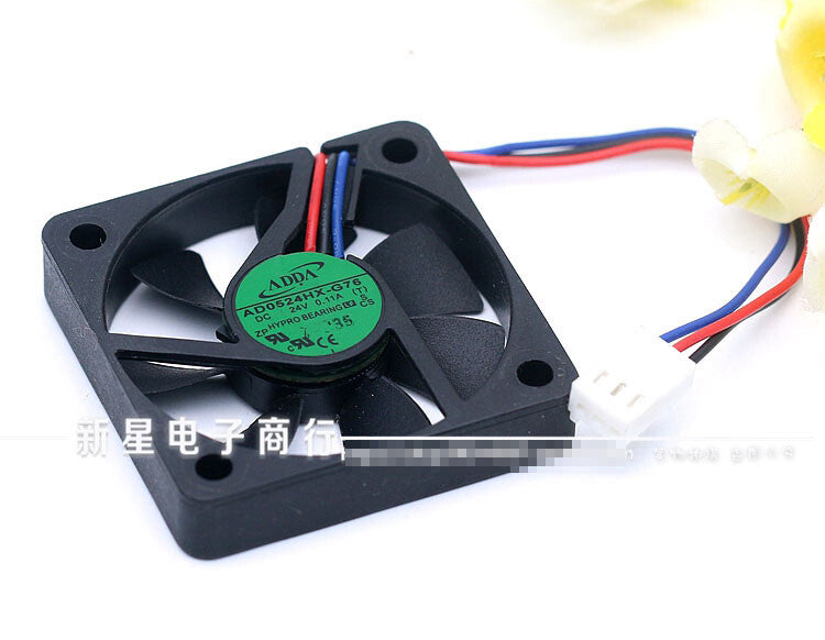 1pcs  ADDA AD0524HX-G76 5010 5cm 24V 0.11A 3-wire inverter cooling fan
