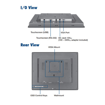 ADVOTECH FPM-2150G-R3BE Touch Panel - High-Performance Interactive Display - ADVOTECH
