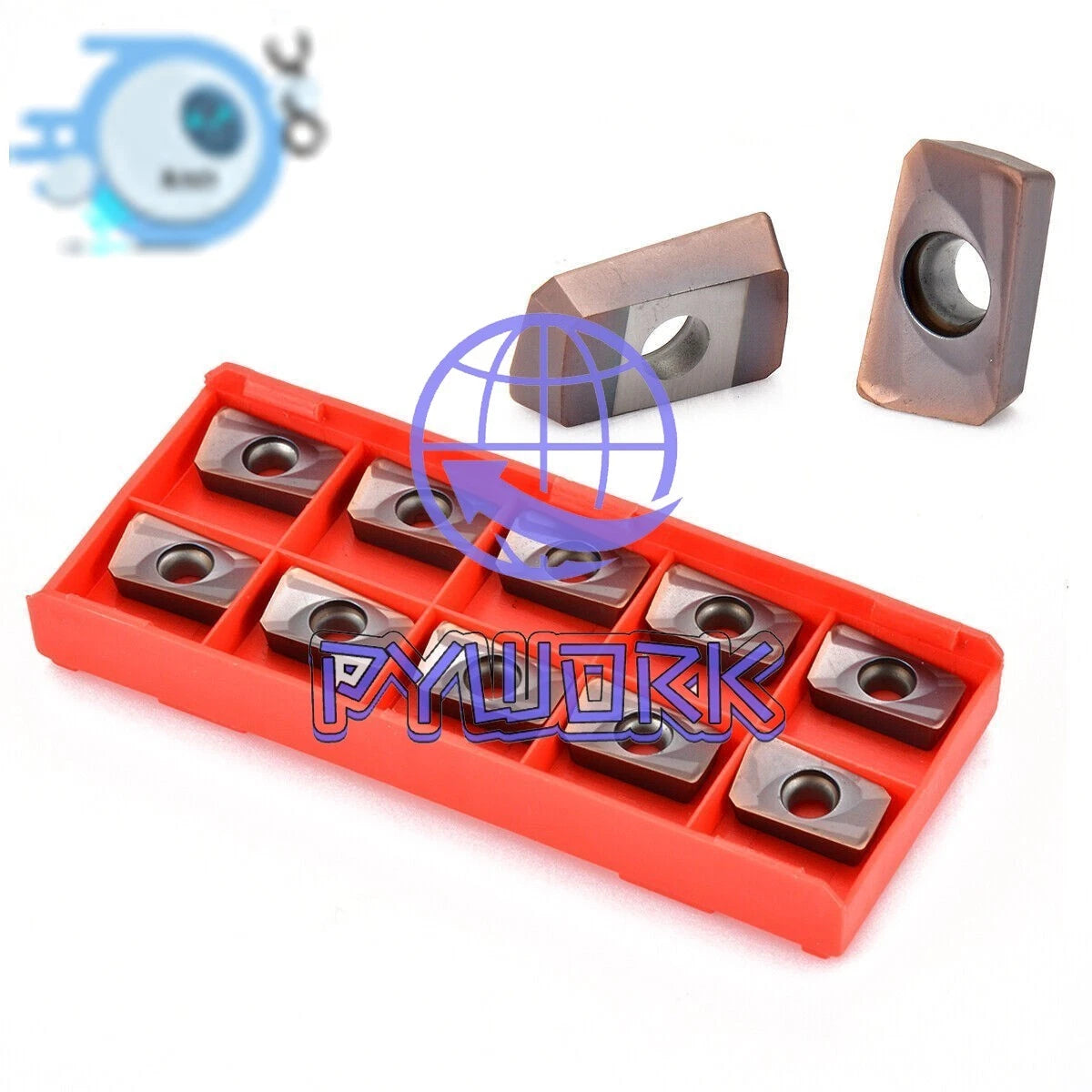 10Pcs For 400R APMT1604PDER-H2 Carbide Inserts APKT1604 25R0.8 Indexable inserts