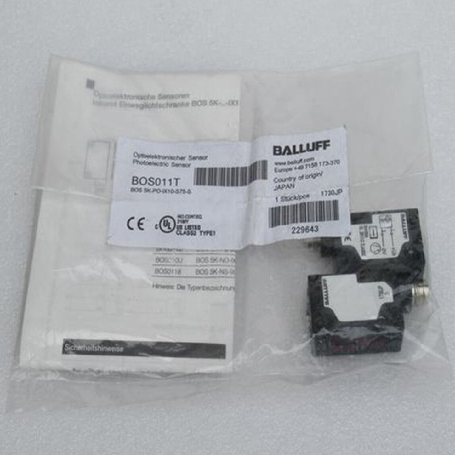 new one balluff sensor bos 5k-po-ix10-s75-s bos011t fast - BALLUFF