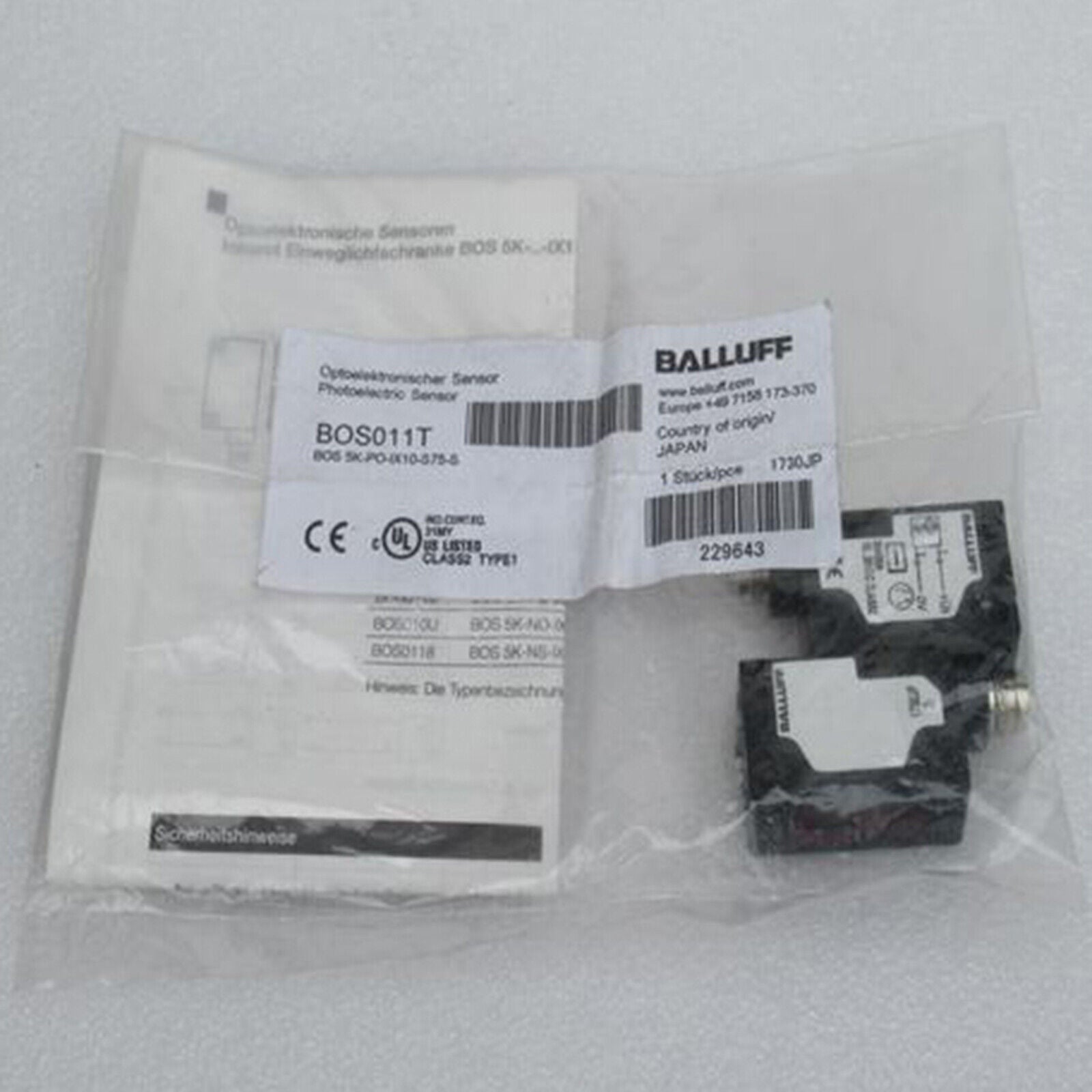 new one balluff sensor bos 5k-po-ix10-s75-s bos011t fast - BALLUFF