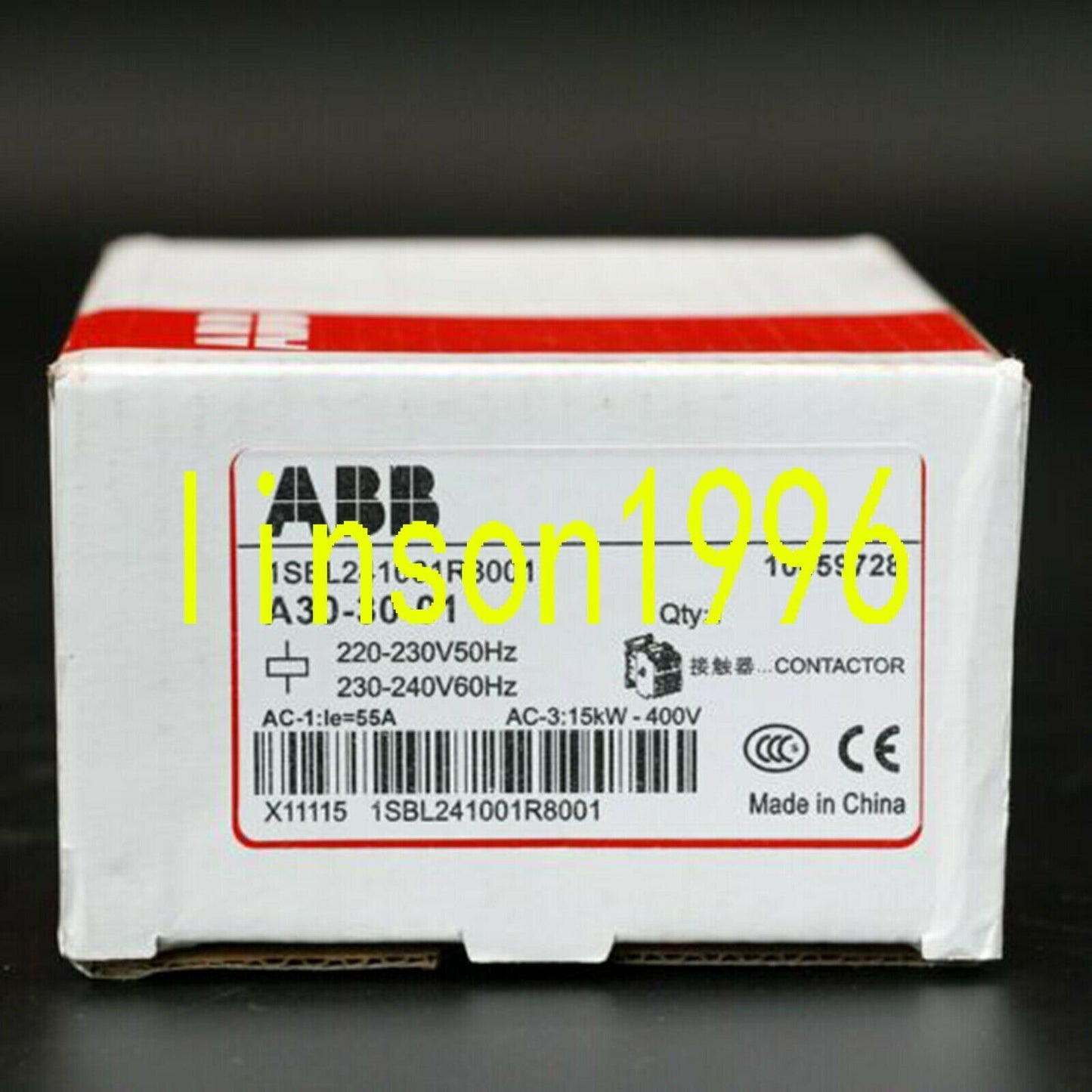 1PC ABB A30-30-01 AC220V - ABB