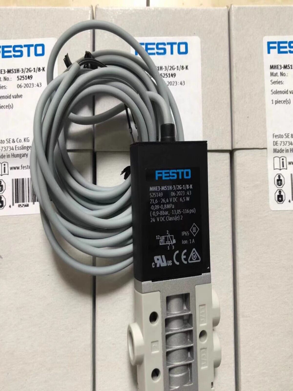 new 1pcs  FESTO solenoid valve MHE3-MS1H-3/2G-1/8-K K 525149