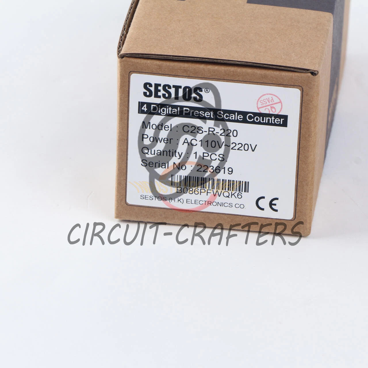 1PCS SESTOS C2S-R-220 AC100-240V Four-digit preset value counter
