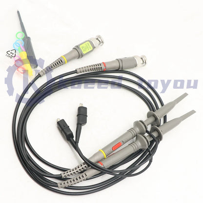 2PCS P6100 100MHz Oscilloscope Probe 10:1 and 1:1 for Rigol Atten Owon Siglent
