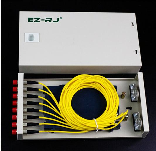 new 8-port FC fiber optic terminal box thickened 1.0MM full flange + pigtail box