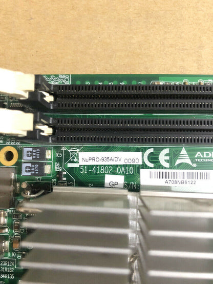 used 1PC ADLINK NUPRO-935A/DV motherboard dual network port 51-41802-0A10 - ADLINK