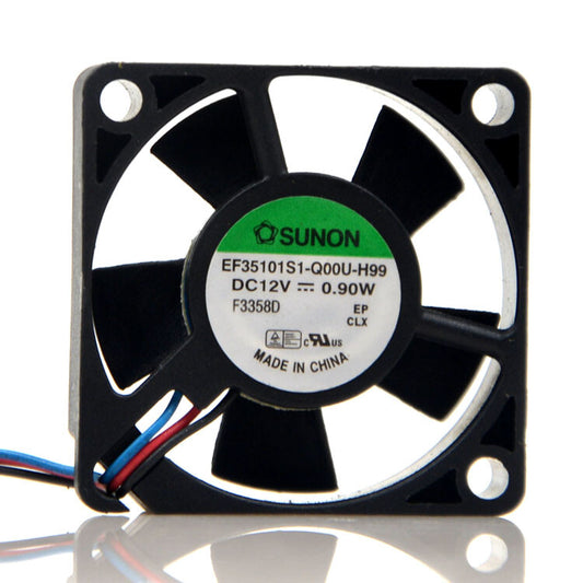 1pcs  SUNON EF35101S1-Q00U-H99 12V 0.90W 3510 3.5CM 3-wire cooling fan