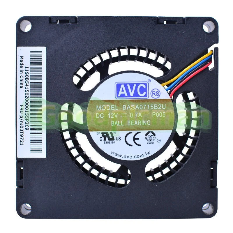 1PC AVC BASA0715B2U Cooling Fan 03T9721 DC12V 0.7A 4 Pin For IBM/Lenovo M92p
