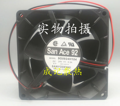 1pcs SANYO 9G0924H104 9038 24V 0.3A 9CM inverter fan