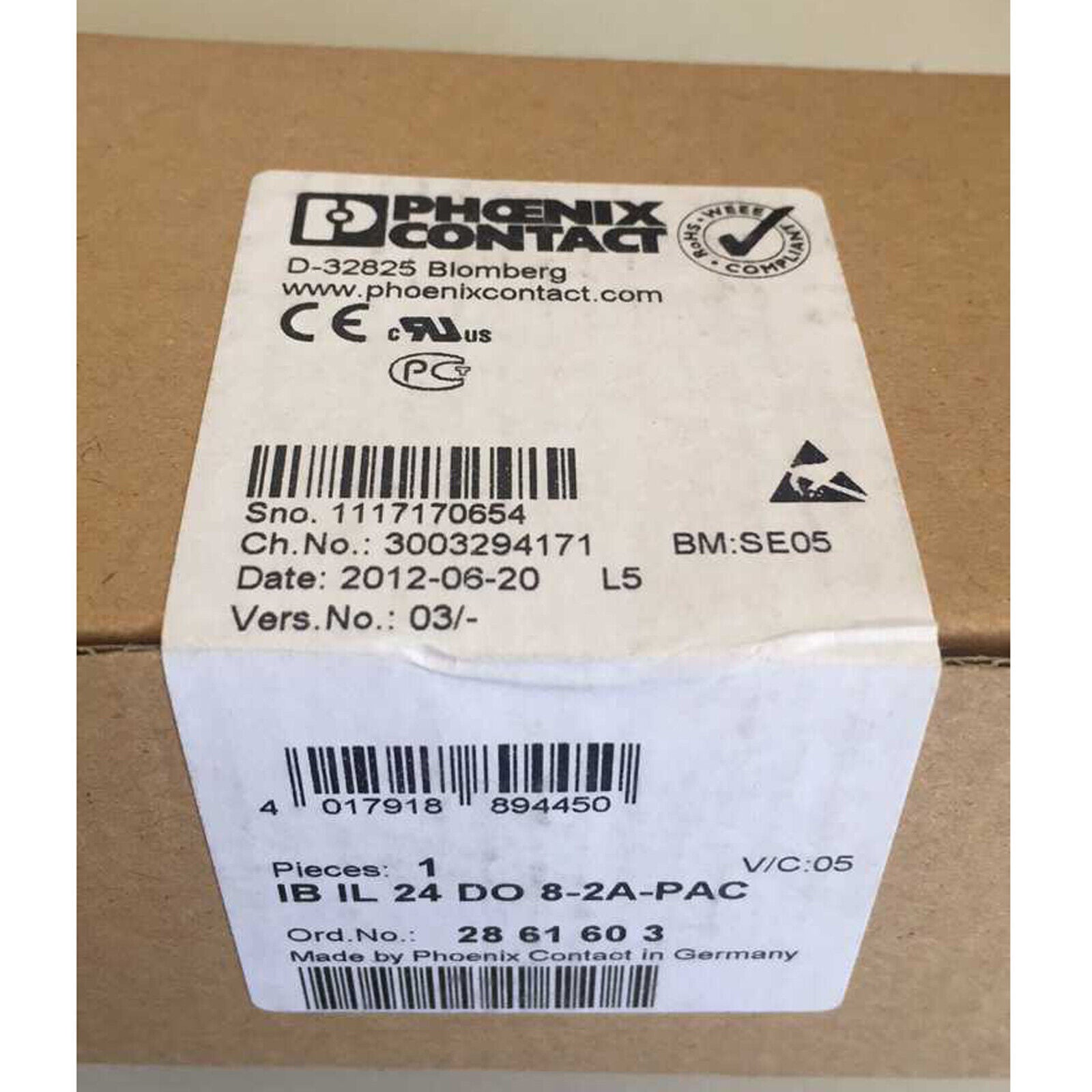 new  Phoenix 2861603 IB IL24 DO 8-2A-PAC Module FAST SHIP#XR