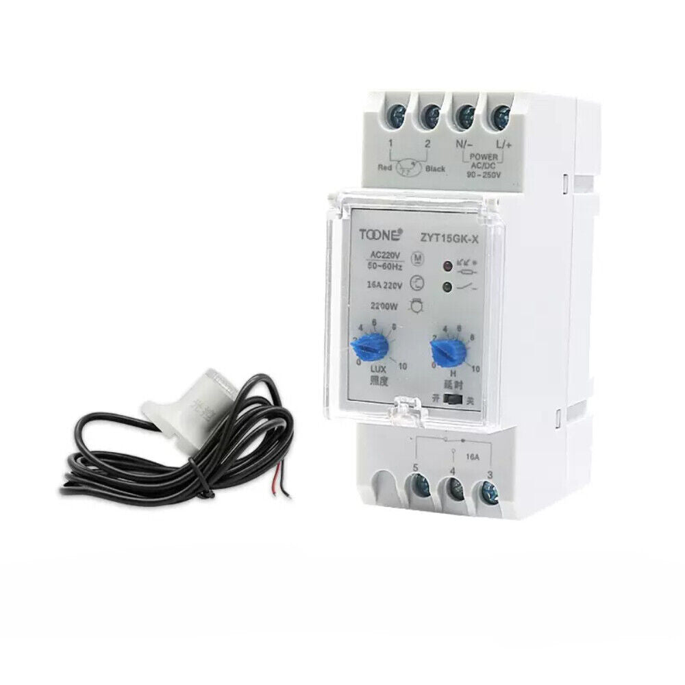 TOONE ZYT15GK-X Intelligent Light Control Switch Light Sensor With Probe - TOONE
