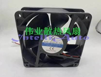 1 pcs MQ MQ12038HBL 24V 0.35A 12CM 12038 2-Wire DC Cooling Fan