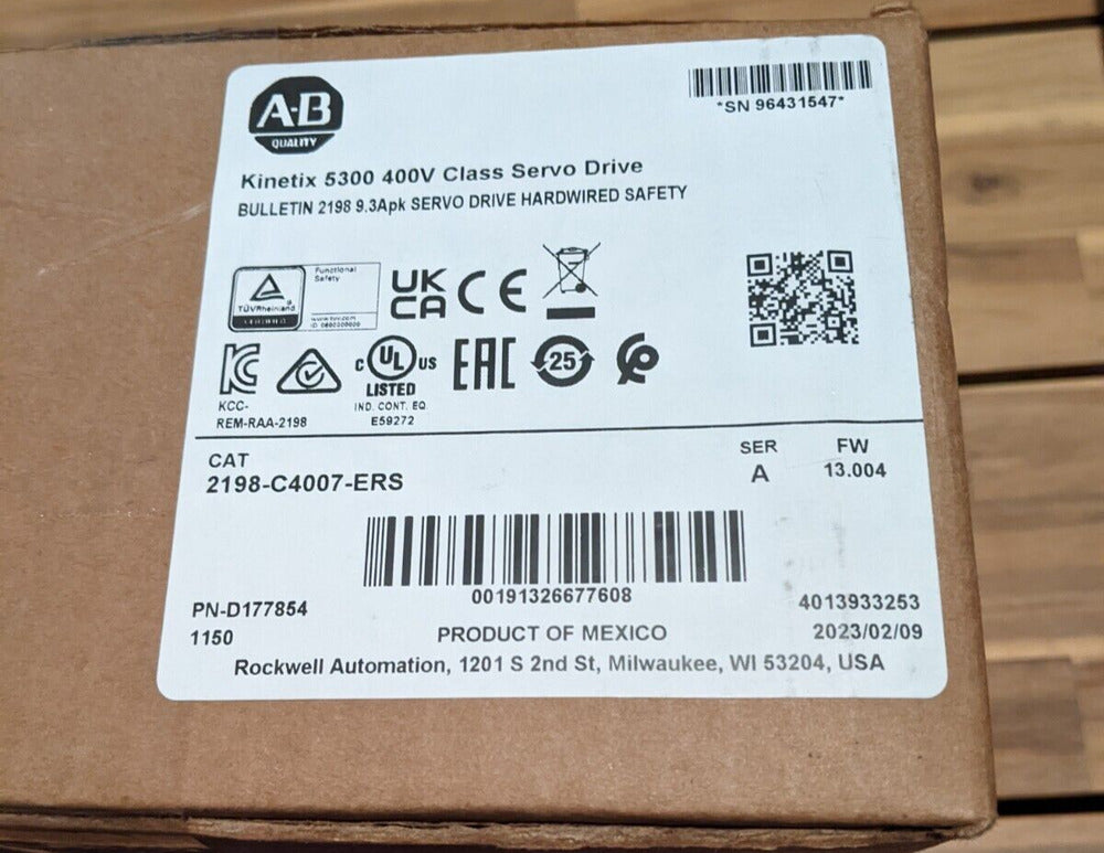 Allen Bradley Kinetix 5300 Servo Drive AB 2198-C4007-ERS - ALLEN BRADLEY