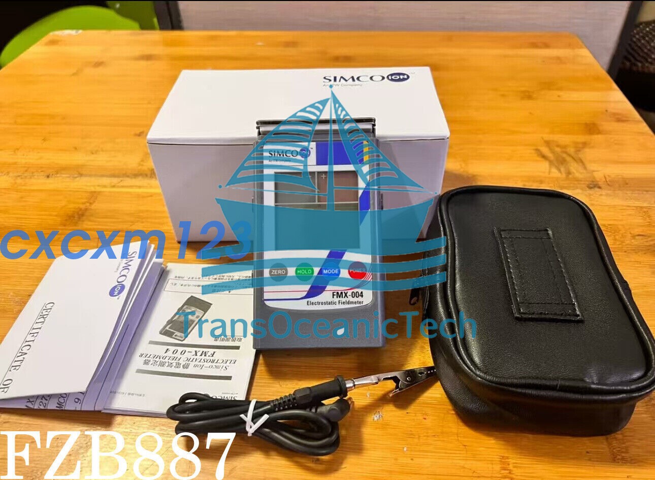new SIMCO Fmx-004 Handheld LCD Electrostatic Field Meter Static Tester
