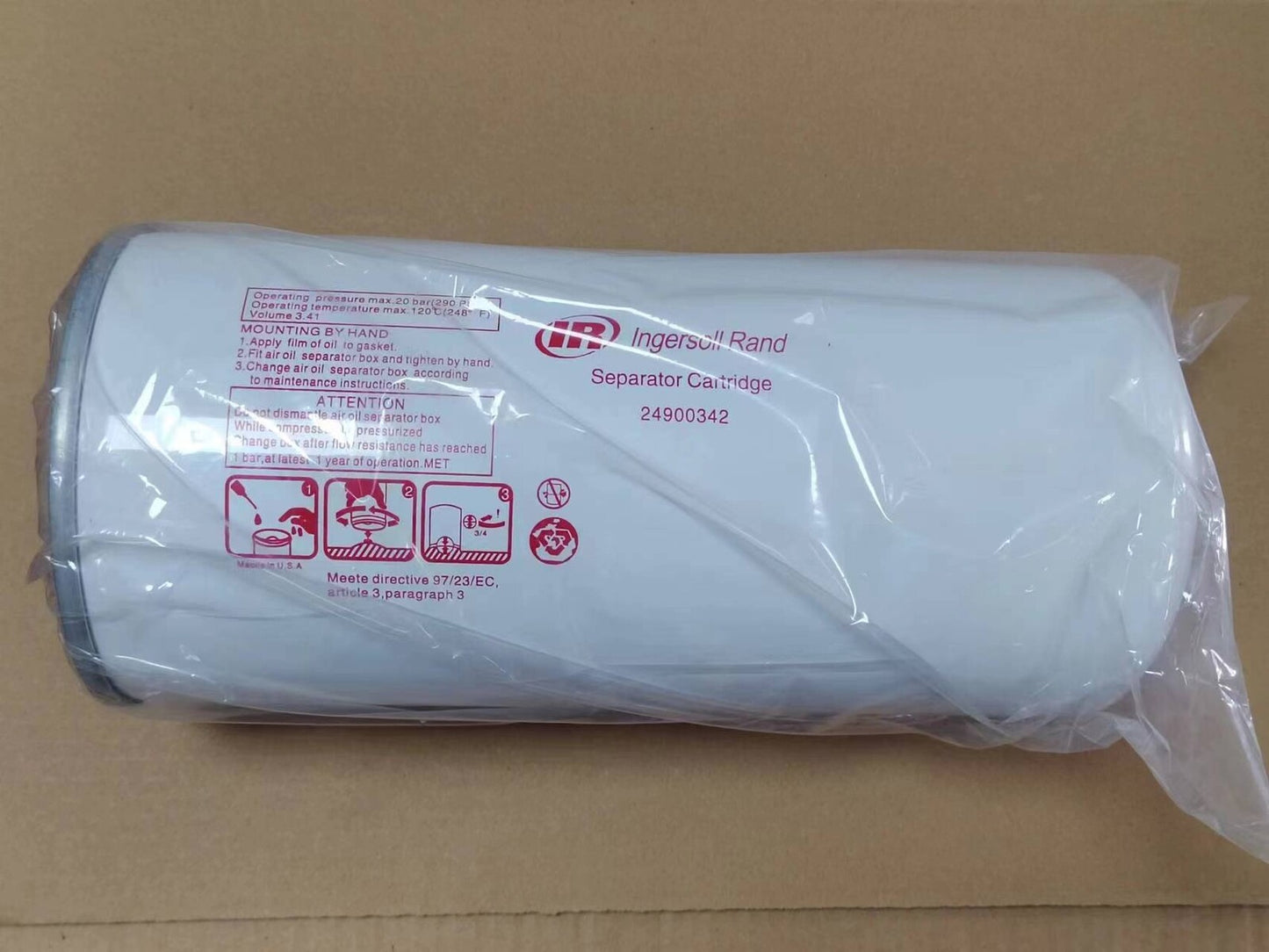 24900342 Oil Separator Ingersoll Rand Screw Air Compressor