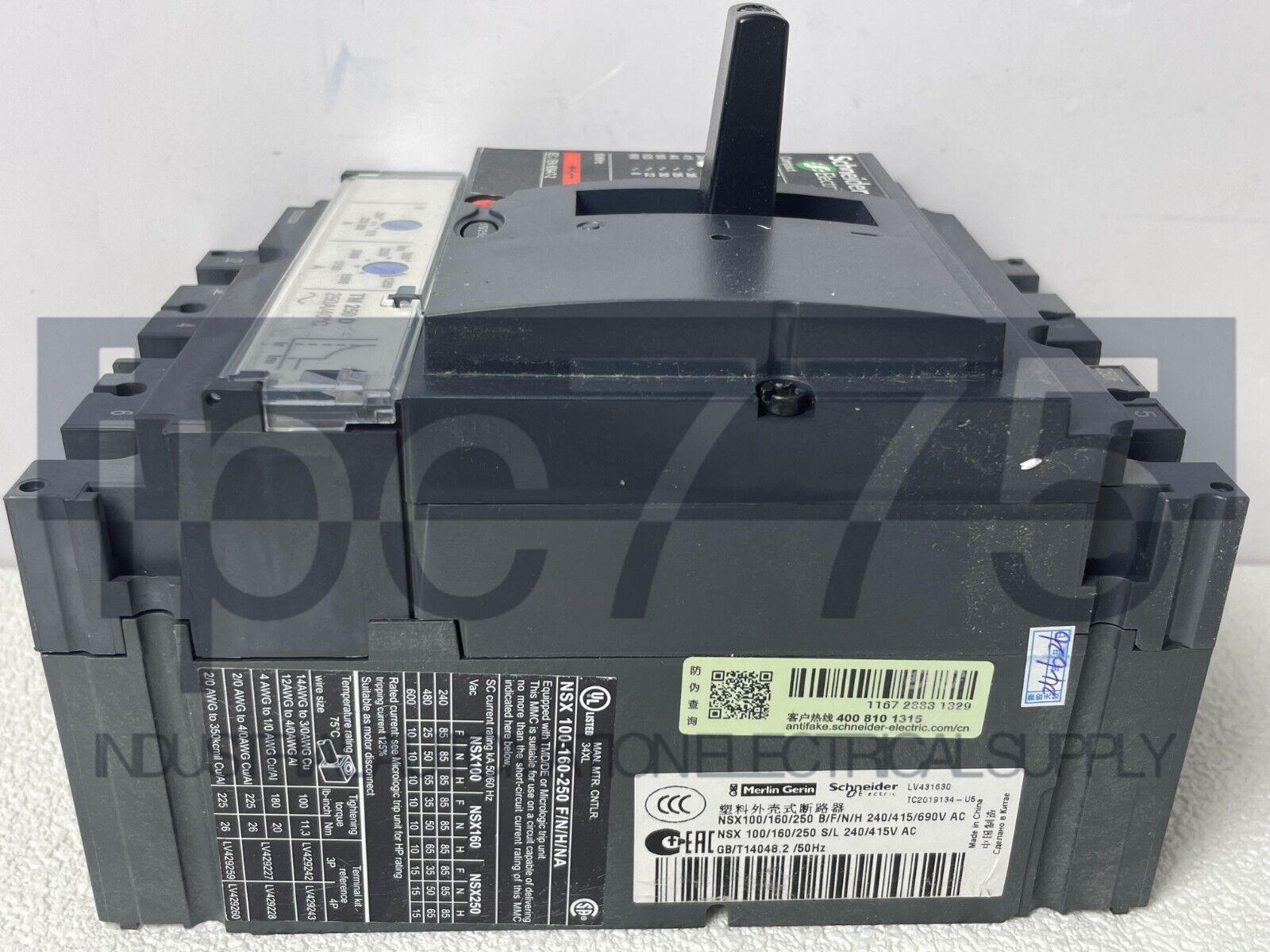 Schweitzer Engineering LV431630 Molded Case Circuit Breaker - High-Performance - SCHWEITZER ENGINEERING