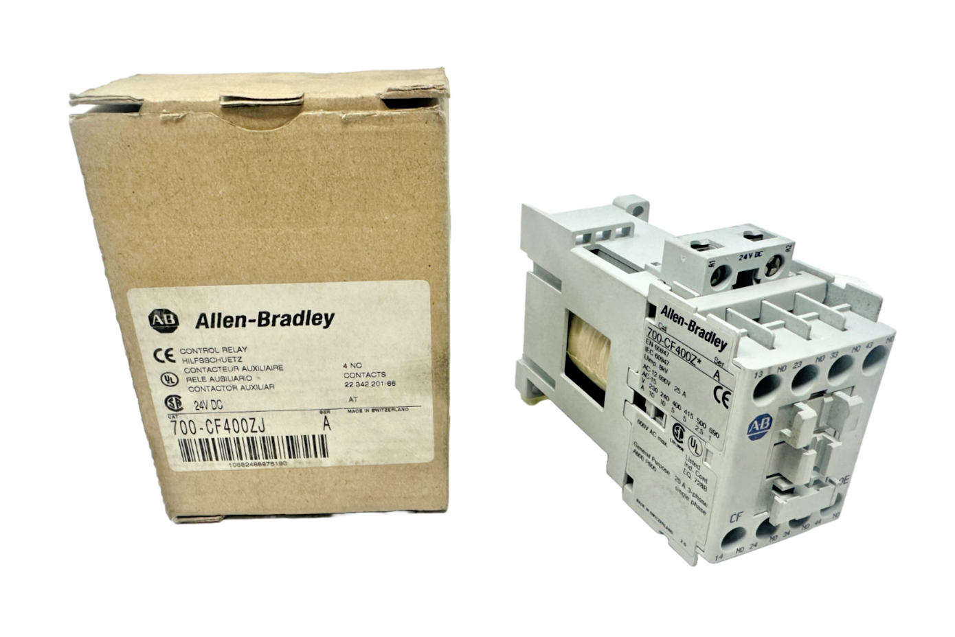 new Allen Bradley 700-CF400ZJ Contactor 24V DC Coil 700-CF400Z*